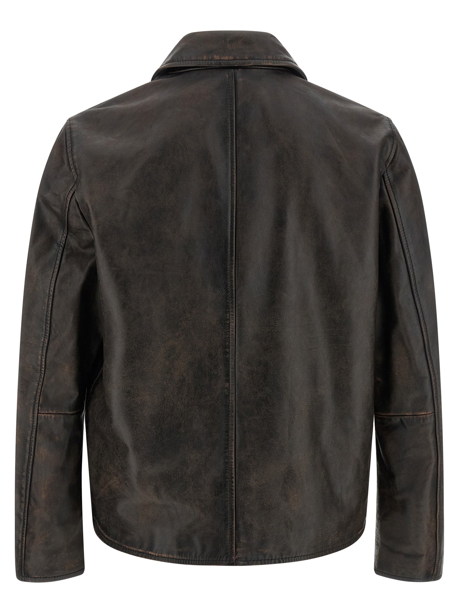 Brown Cowhide Leather Jacket