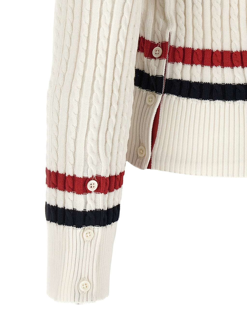 White Cotton Cardigan