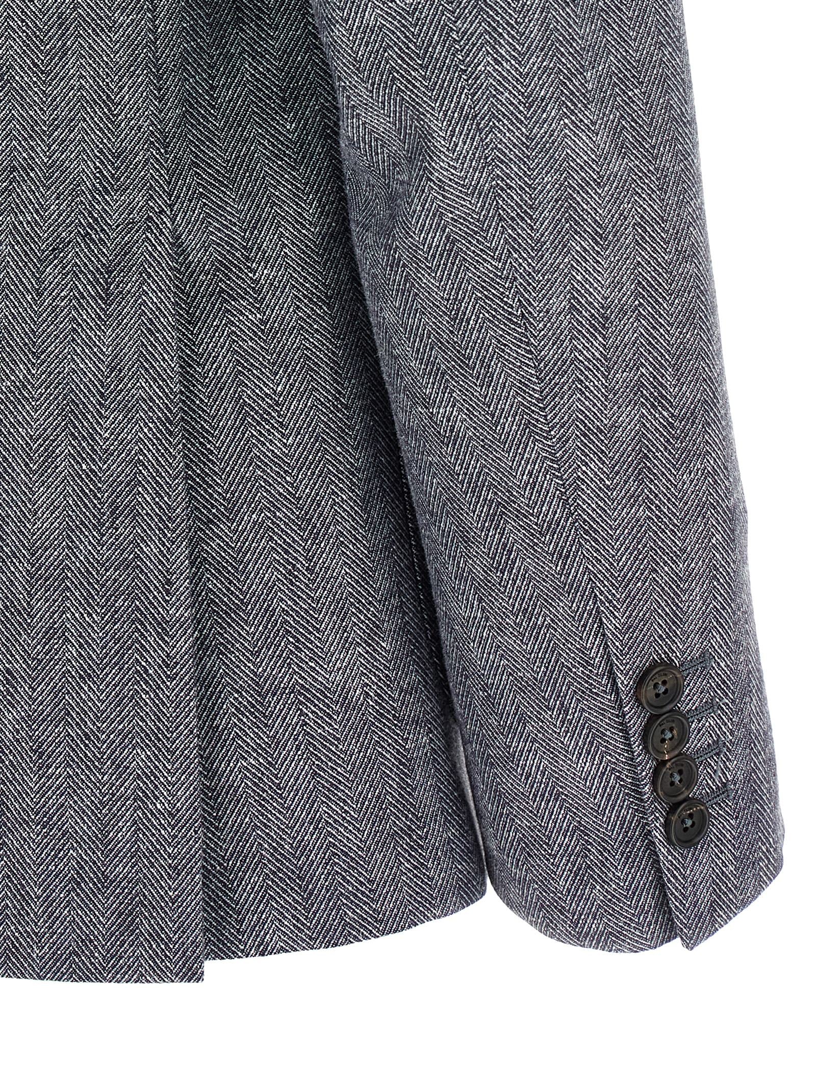Blue Linen Blazer