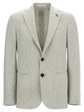 Bicolor Linen Blazer