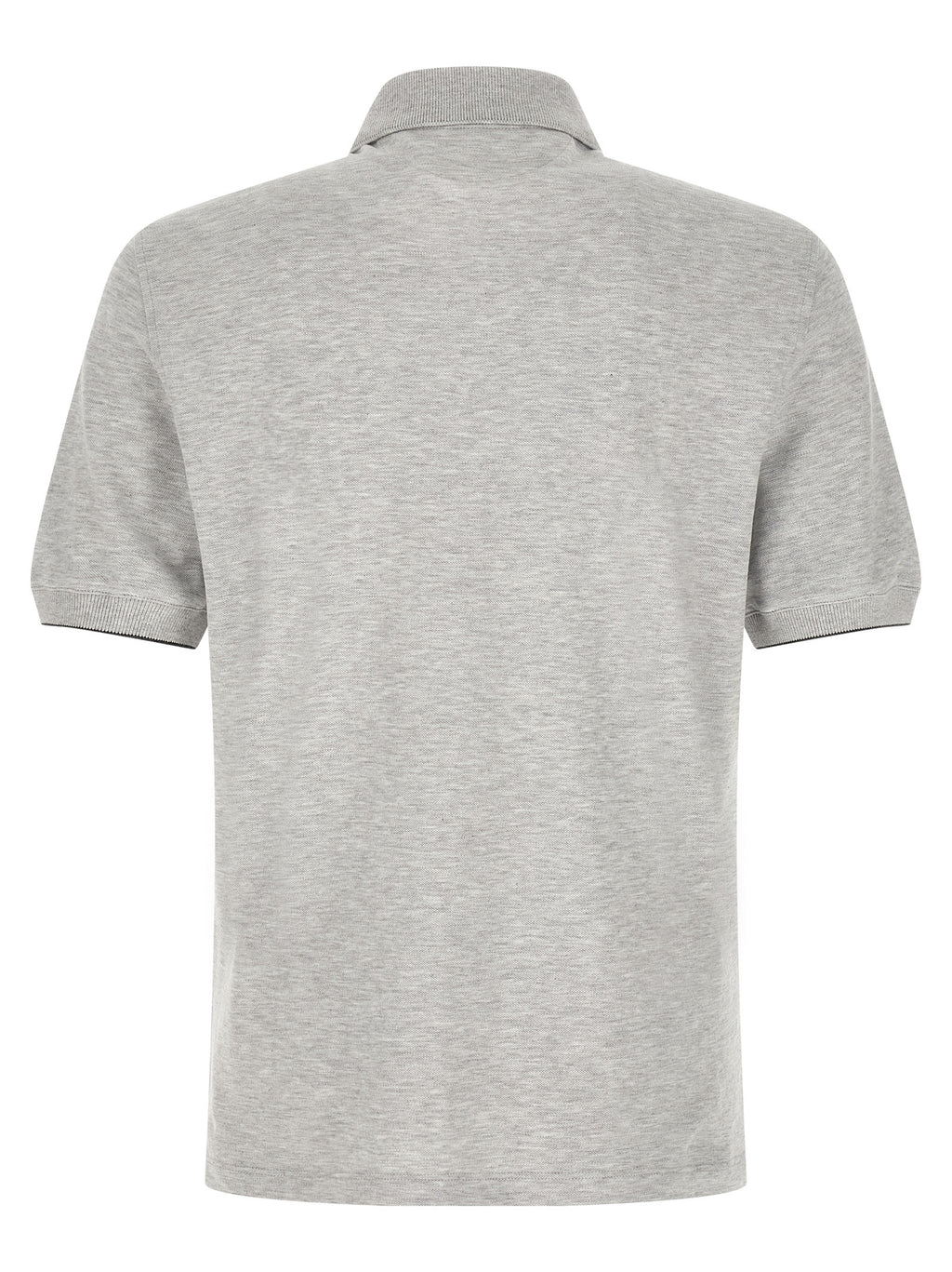 Gray Cotton Polo Shirt