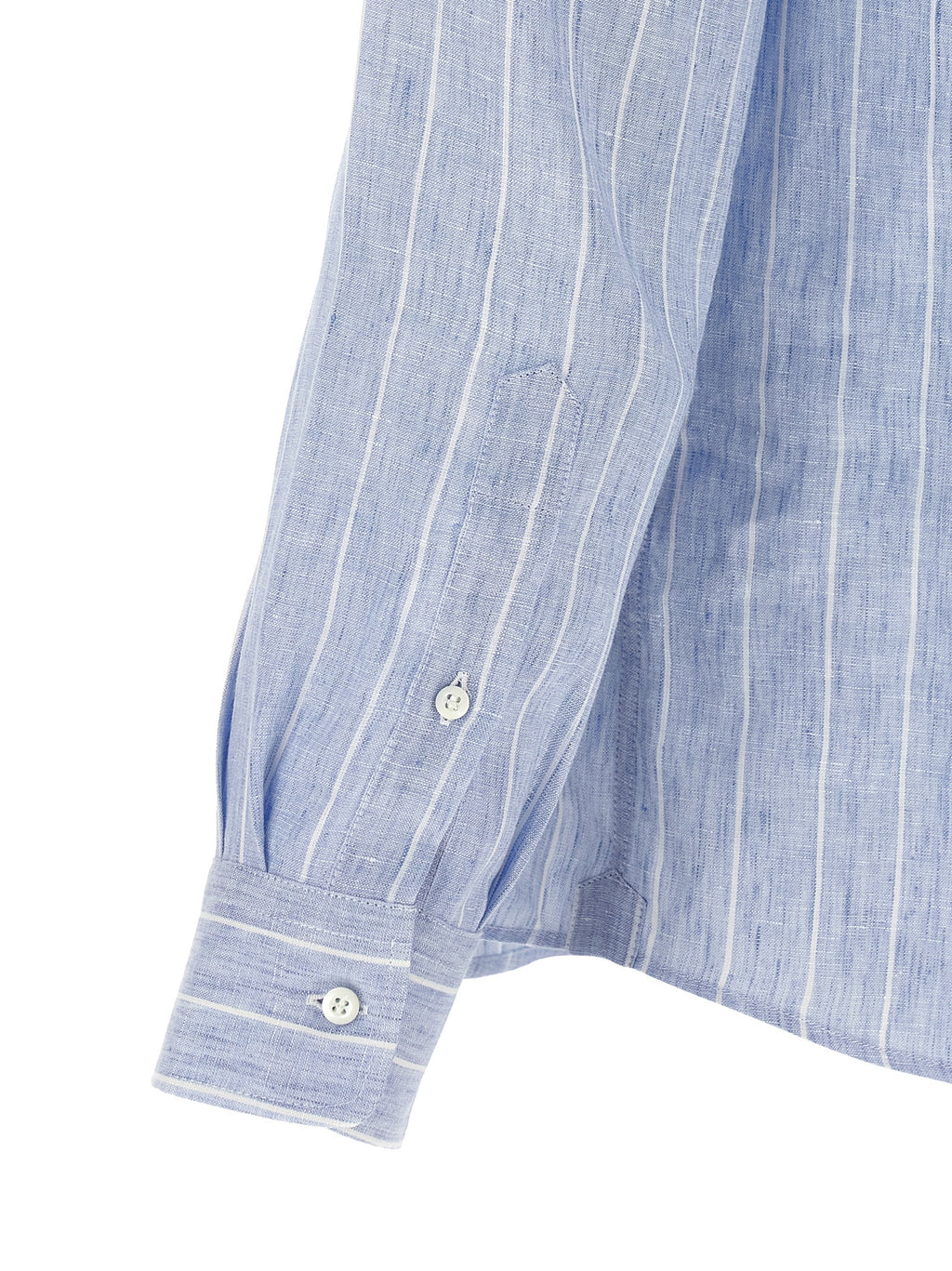 Blue Linen Blouse