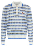 Blue Cotton Polo Shirt