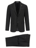 Black Wool Two-Piece Suit