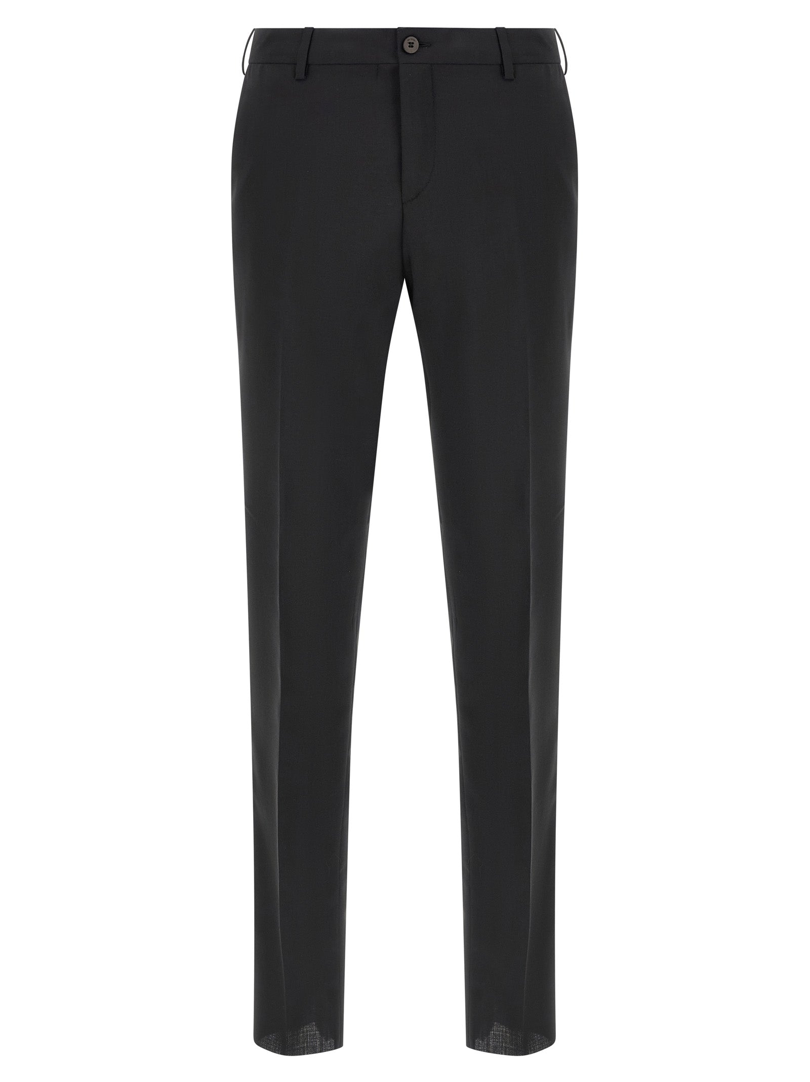 Black Wool Two-Piece Suit