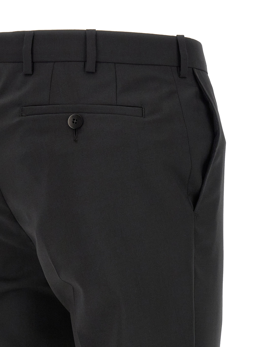 Black Wool Two-Piece Suit