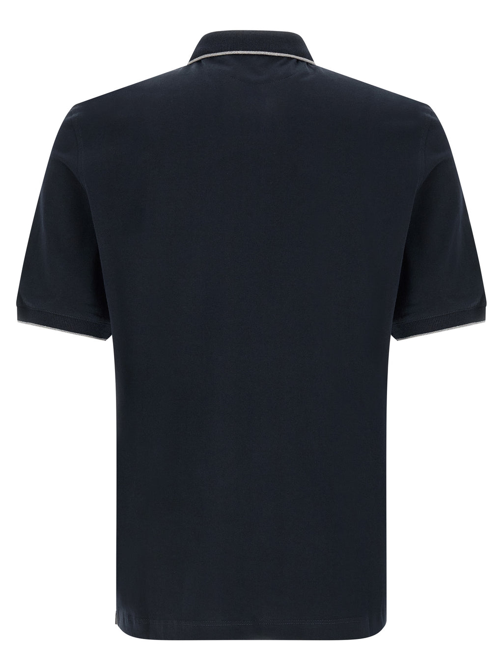 Blue Cotton Polo Shirt