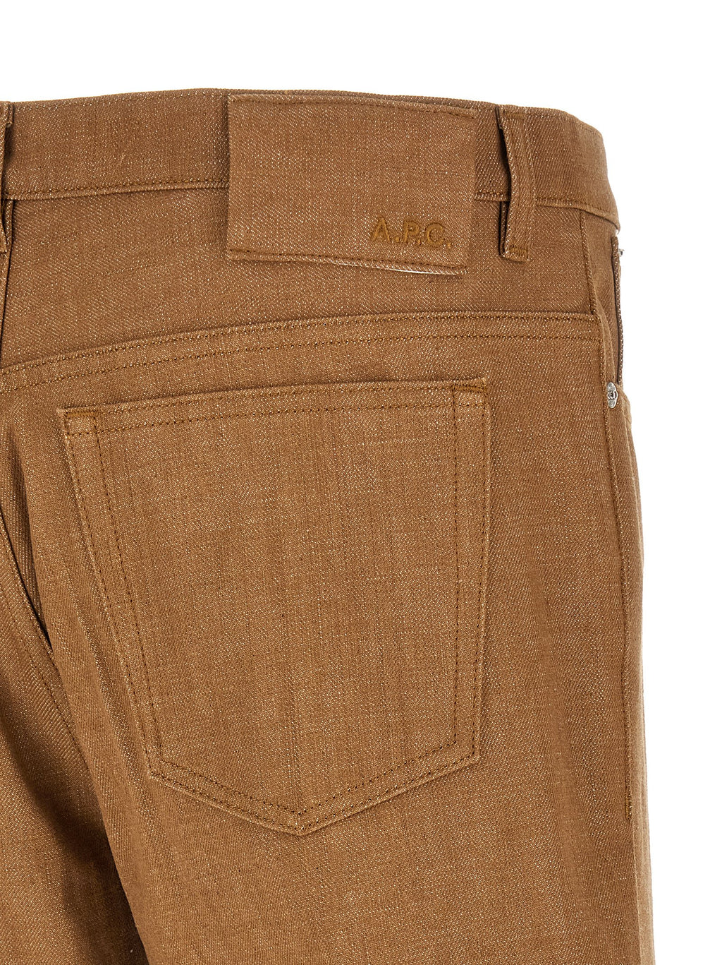 Brown Cotton Jeans Denim