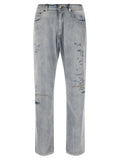 Blue Cotton Relaxed Fit Jeans
