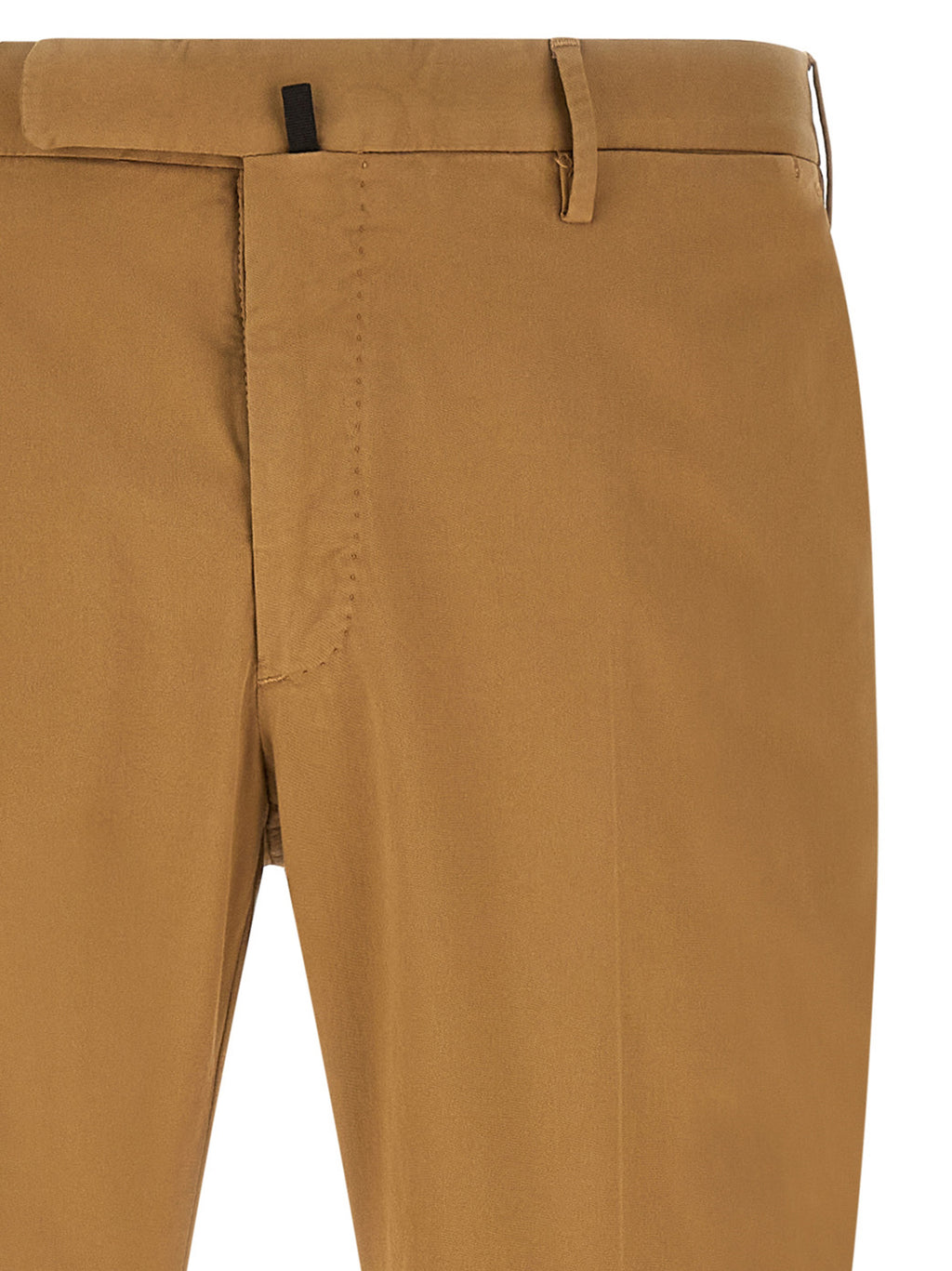 Brown Cotton Casual Pants