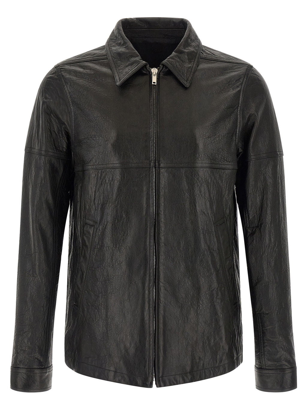 Black Lamb Leather Leather Jacket