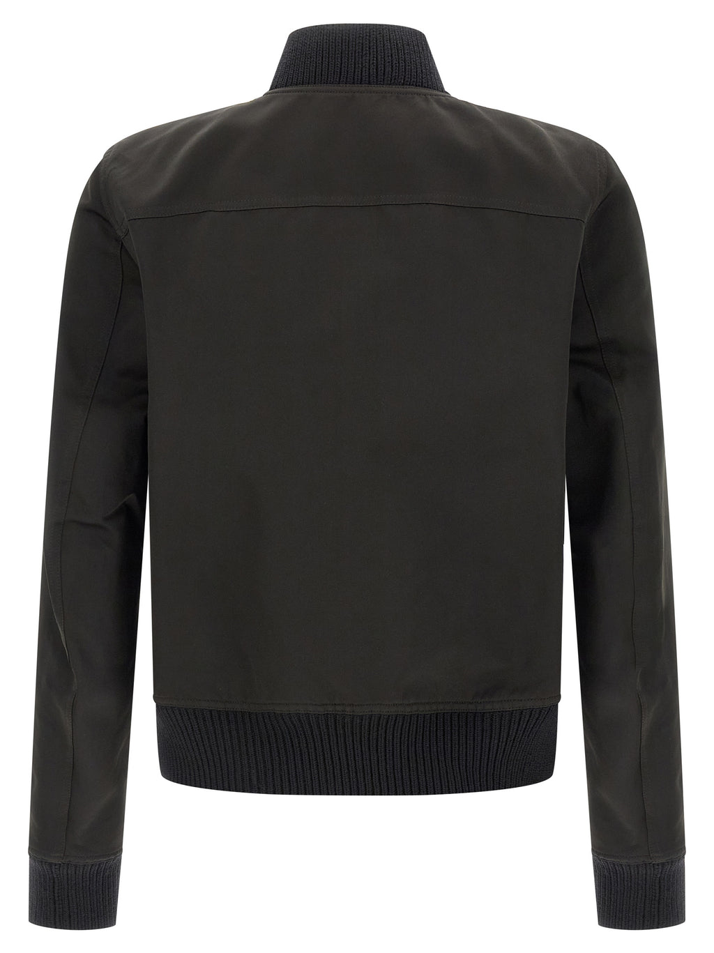 Black Polyester Bomber
