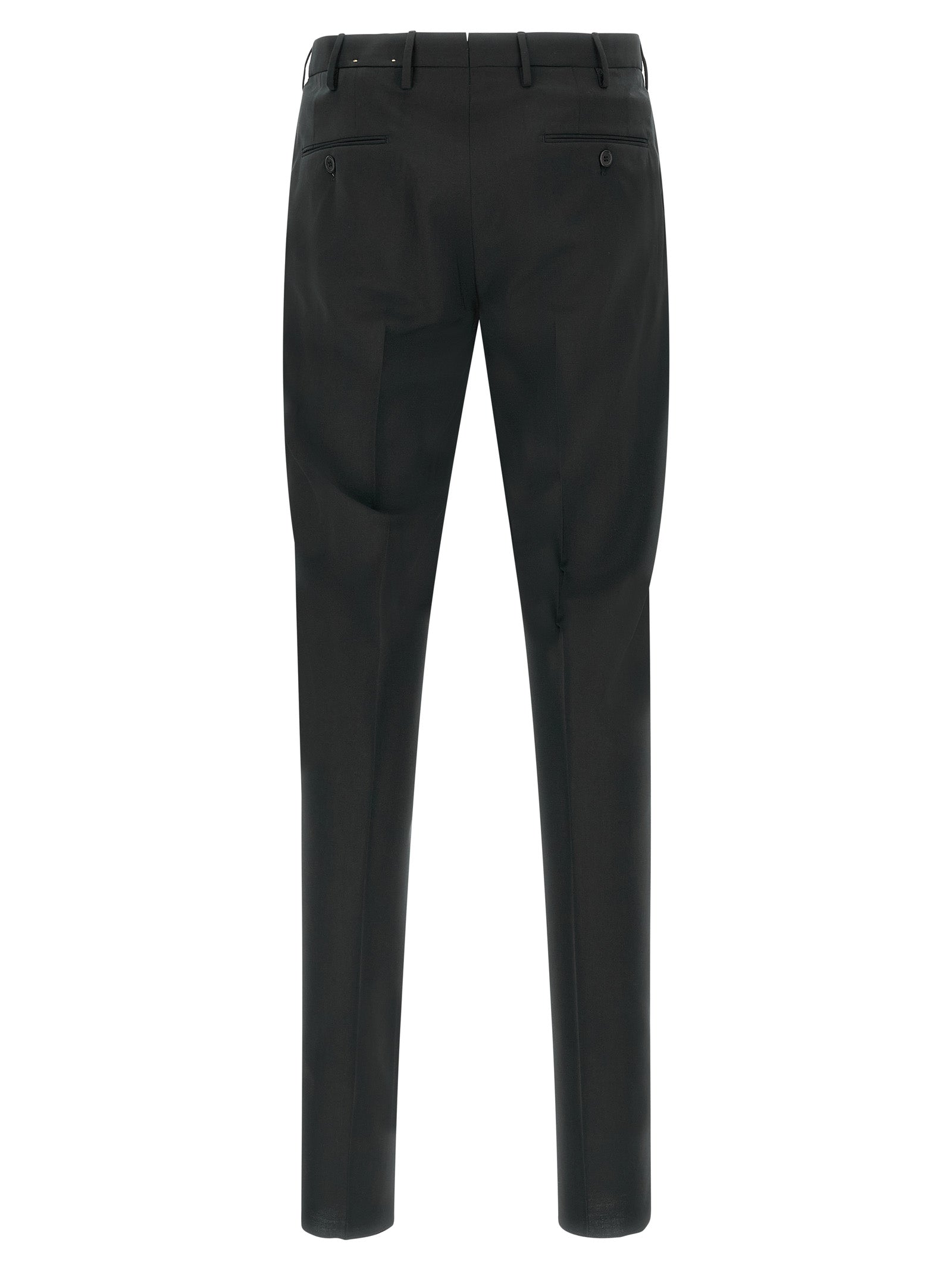 Black Virgin Wool Dress Pants