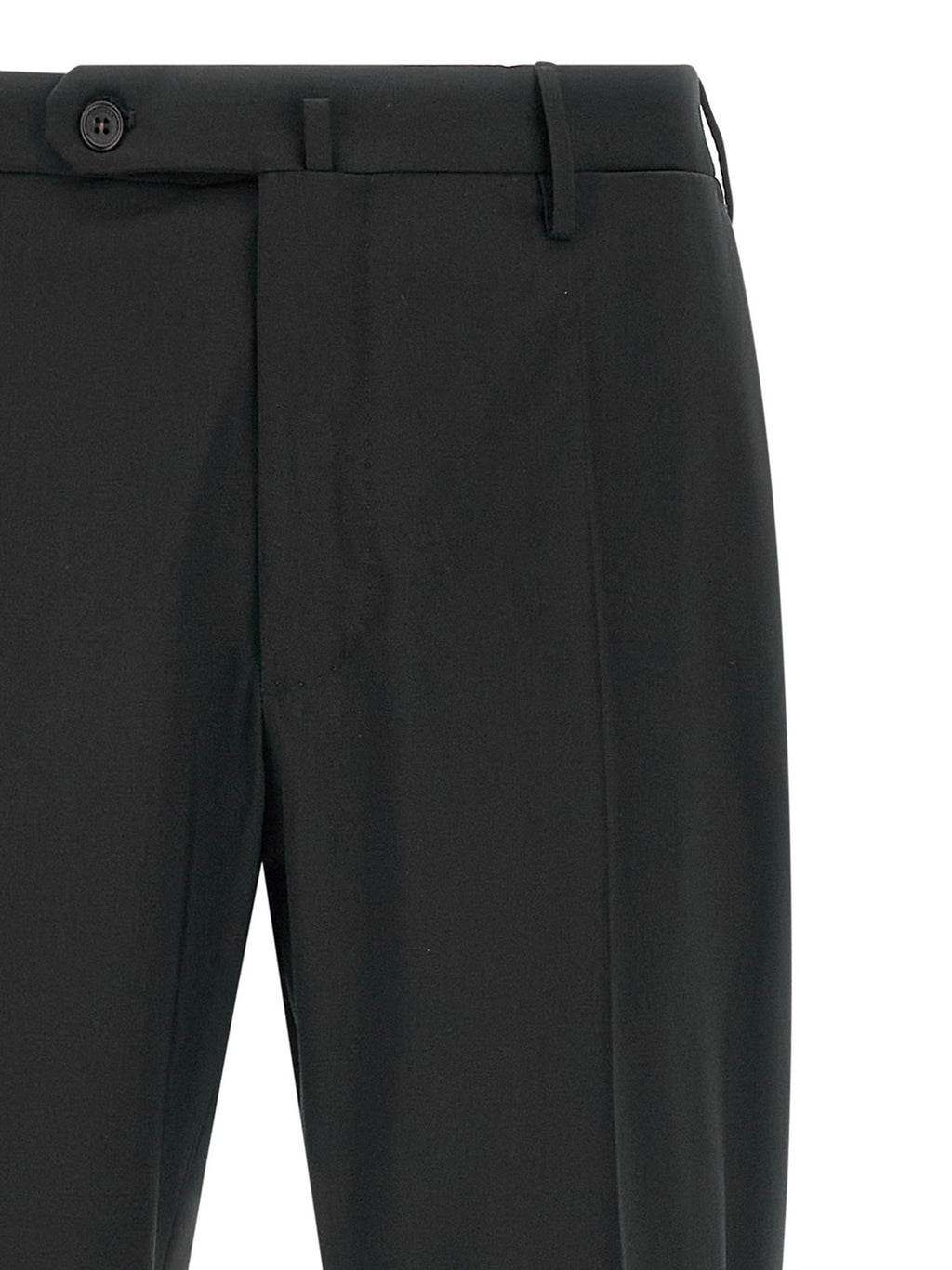 Black Virgin Wool Dress Pants