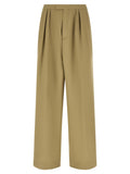 Bicolor Wool Casual Pants