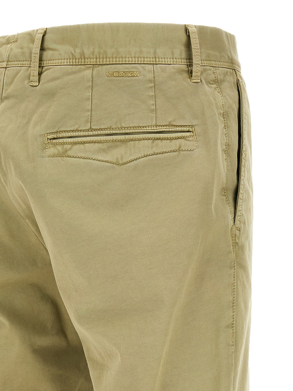 Bicolor Cotton Casual Pants