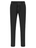 Black Cotton Casual Pants