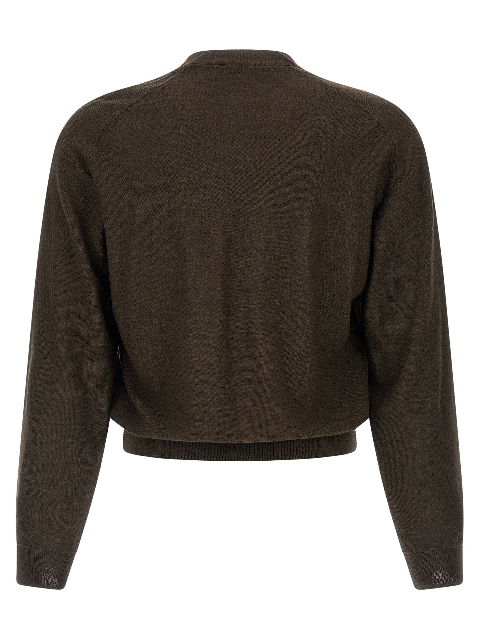 Brown Marabou Cardigan