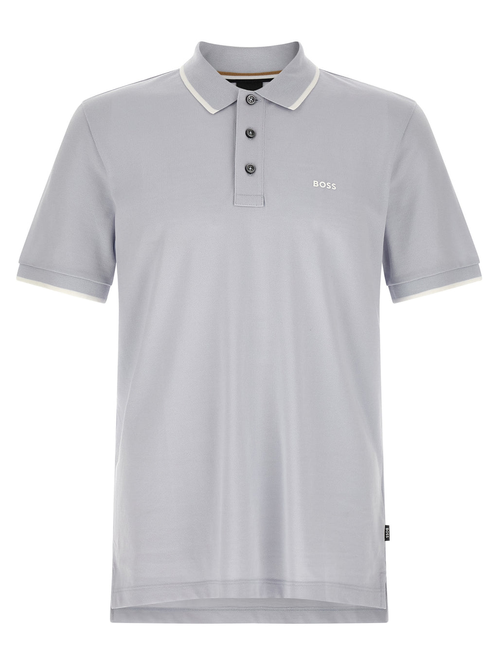 Blue Cotton Polo Shirt