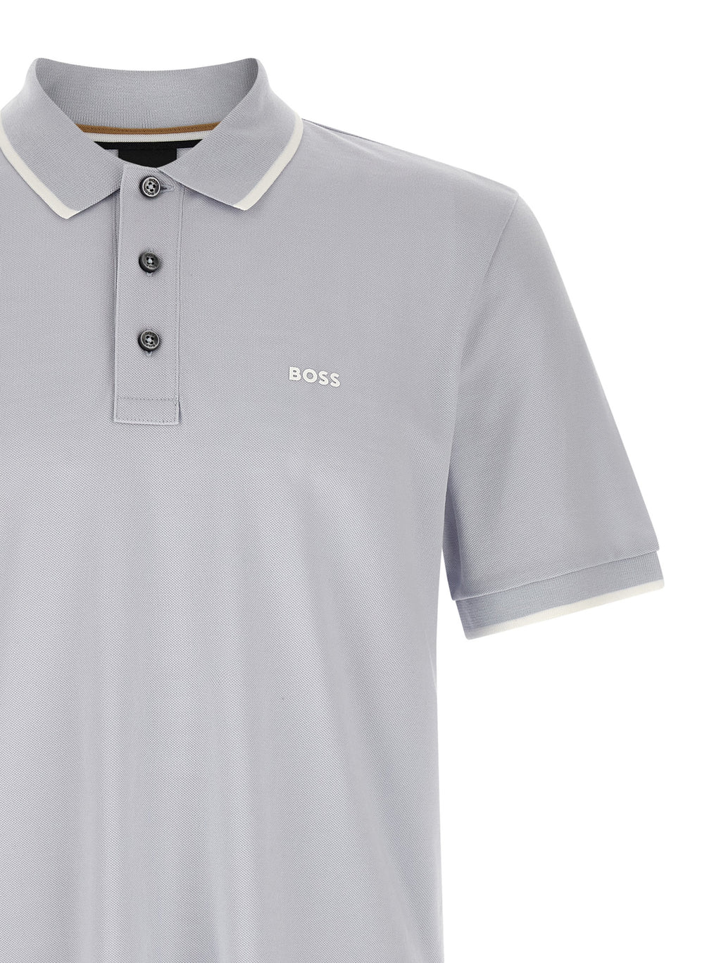 Blue Cotton Polo Shirt