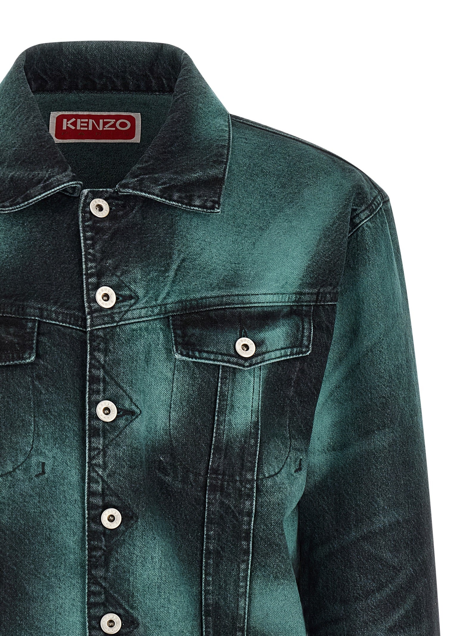 Gray Cotton Denim Jacket