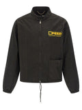 Gray Cotton Shell Jacket