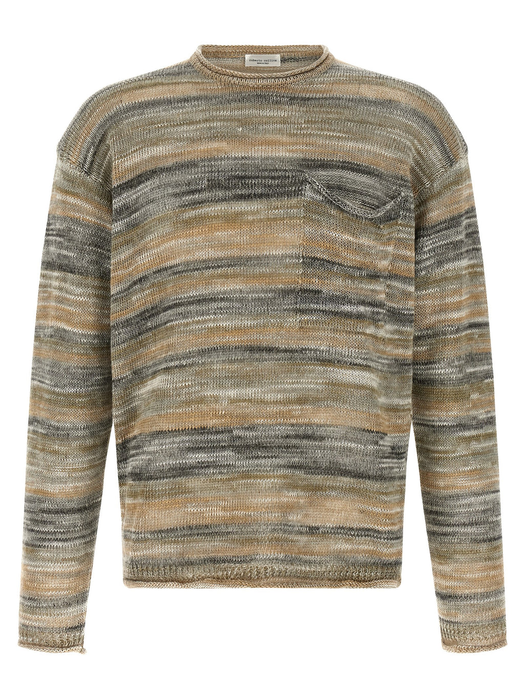 Gray Linen Cardigan