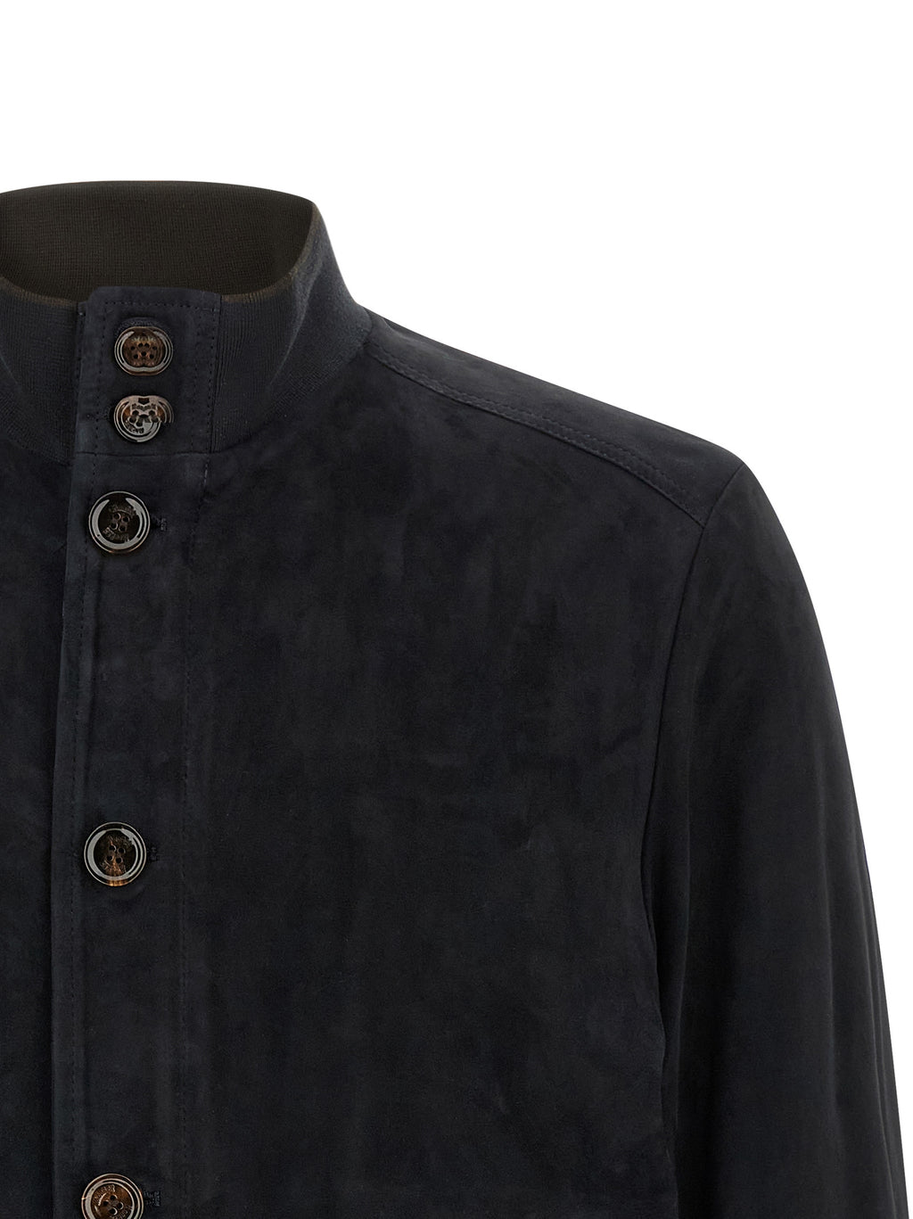 Blue Lamb Leather Leather Jacket