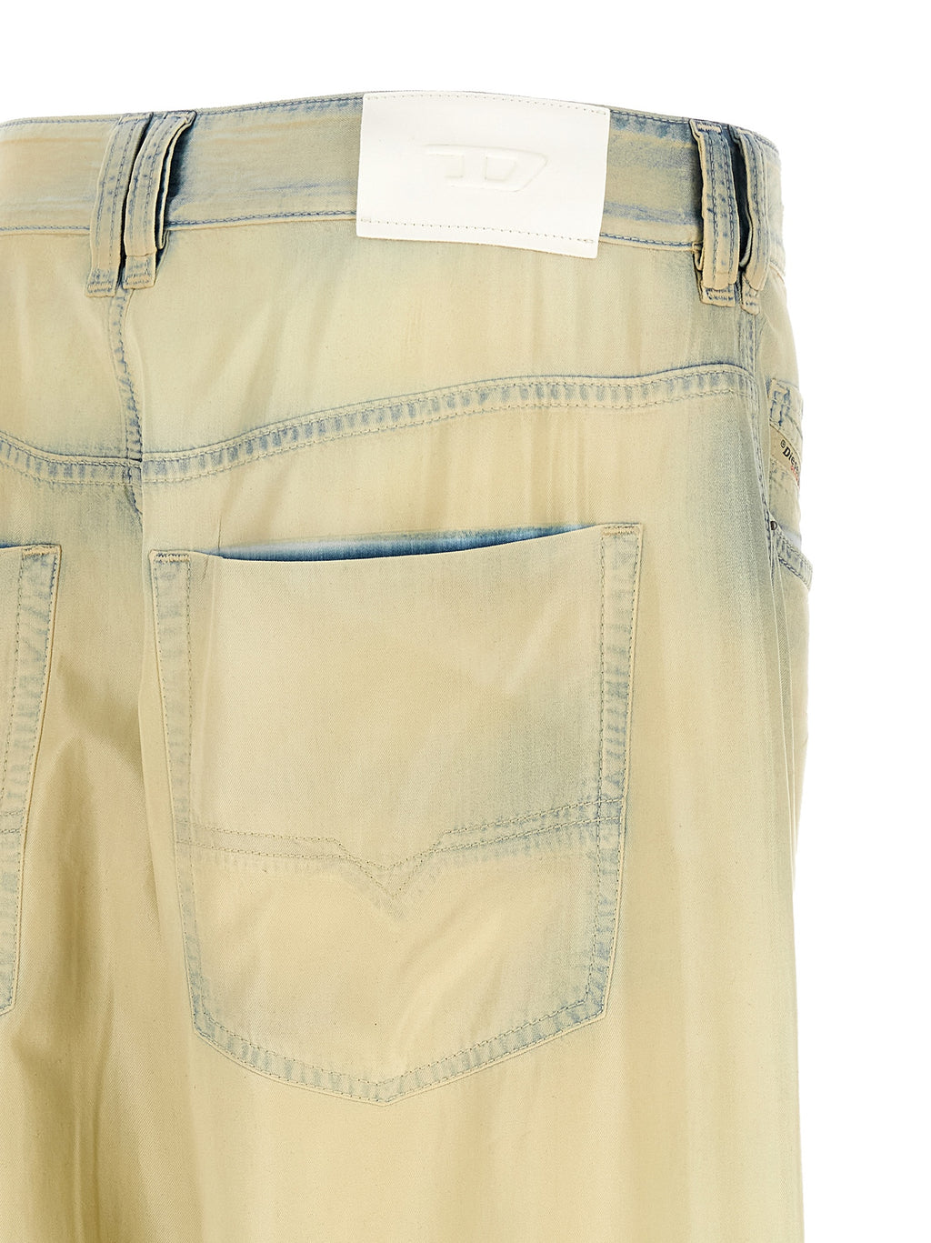 Beige Lyocell Jeans Denim