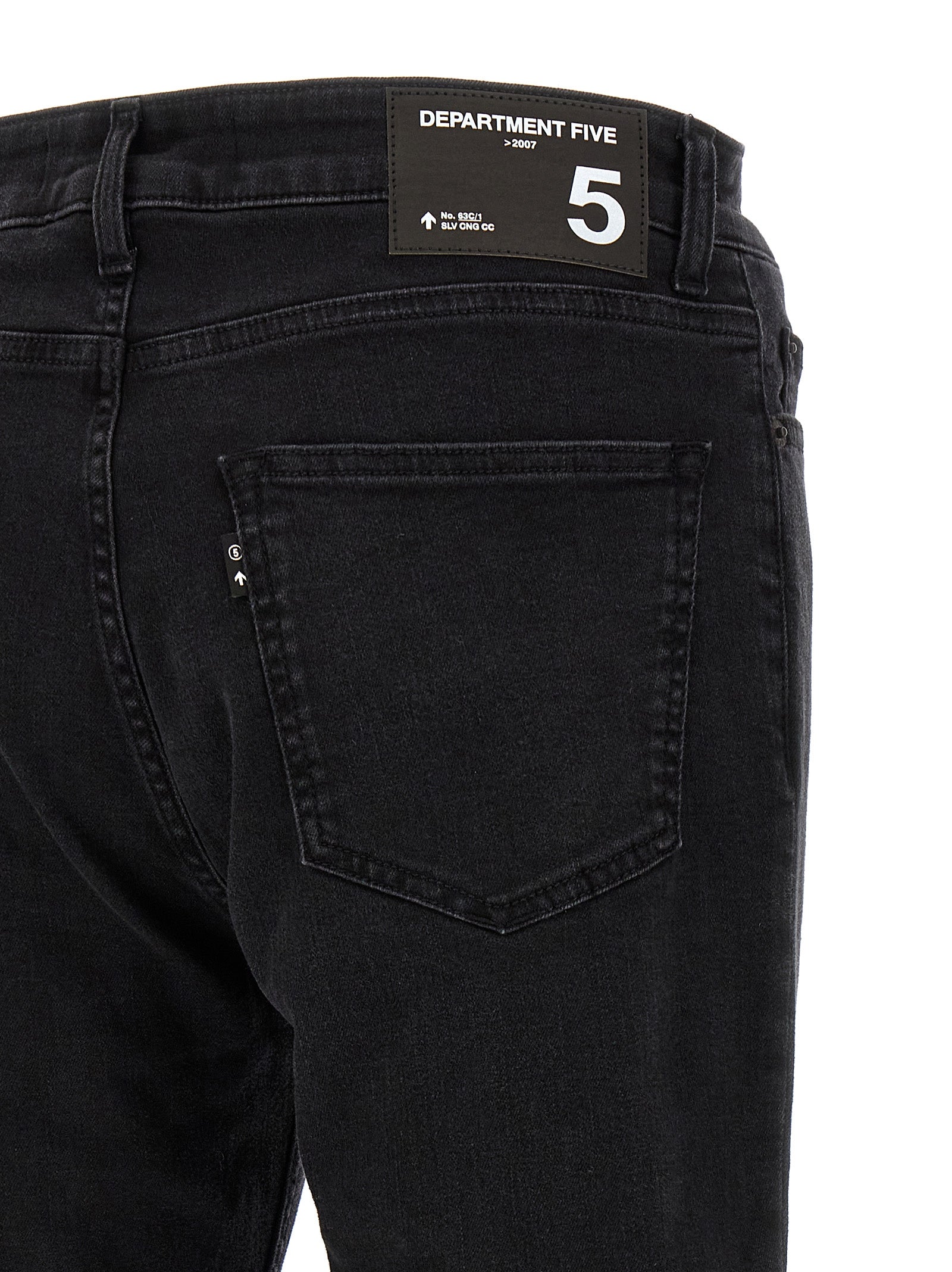 Black Cotton Cropped Jeans