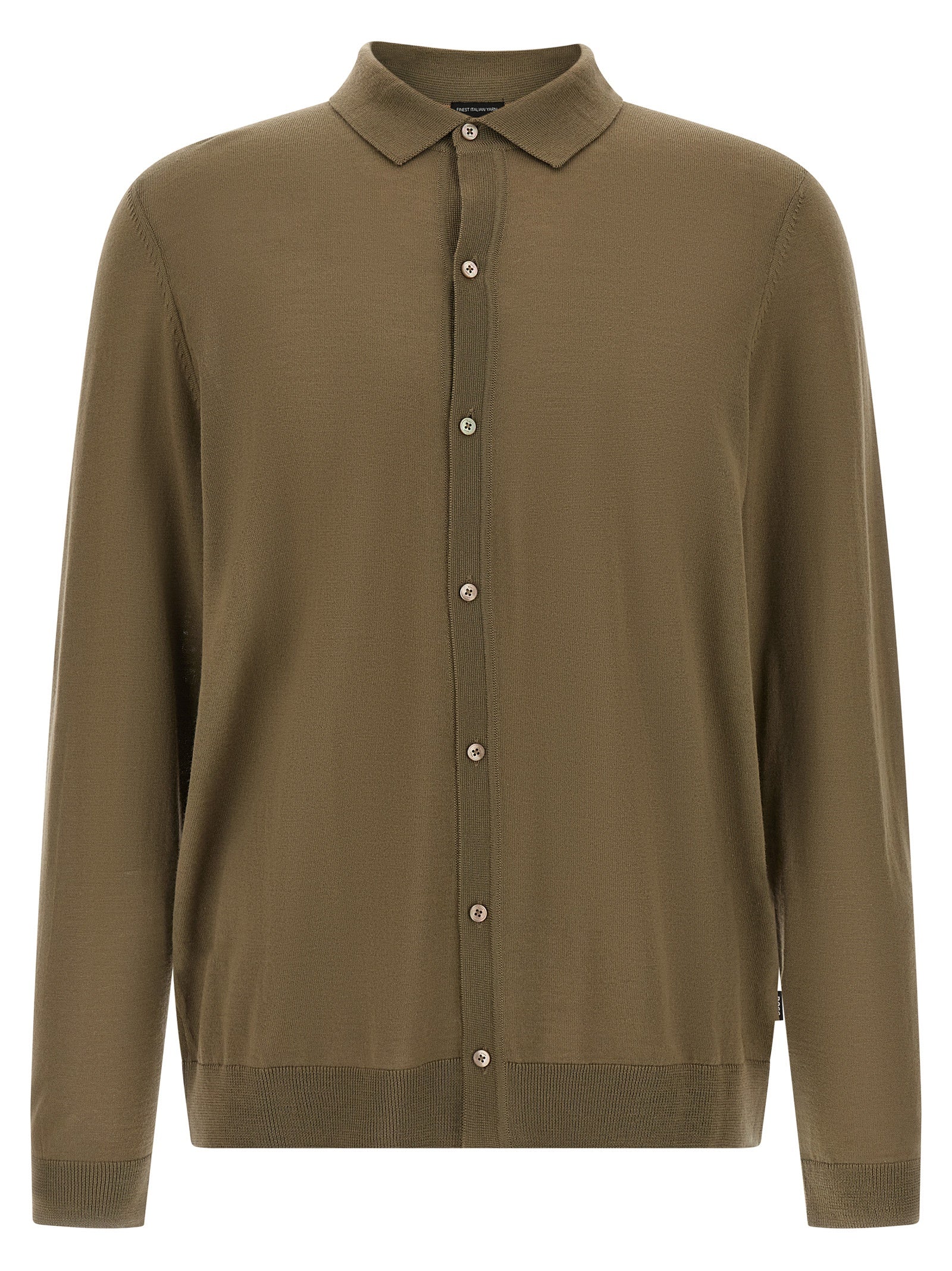 Bicolor Virgin Wool Polo Shirt