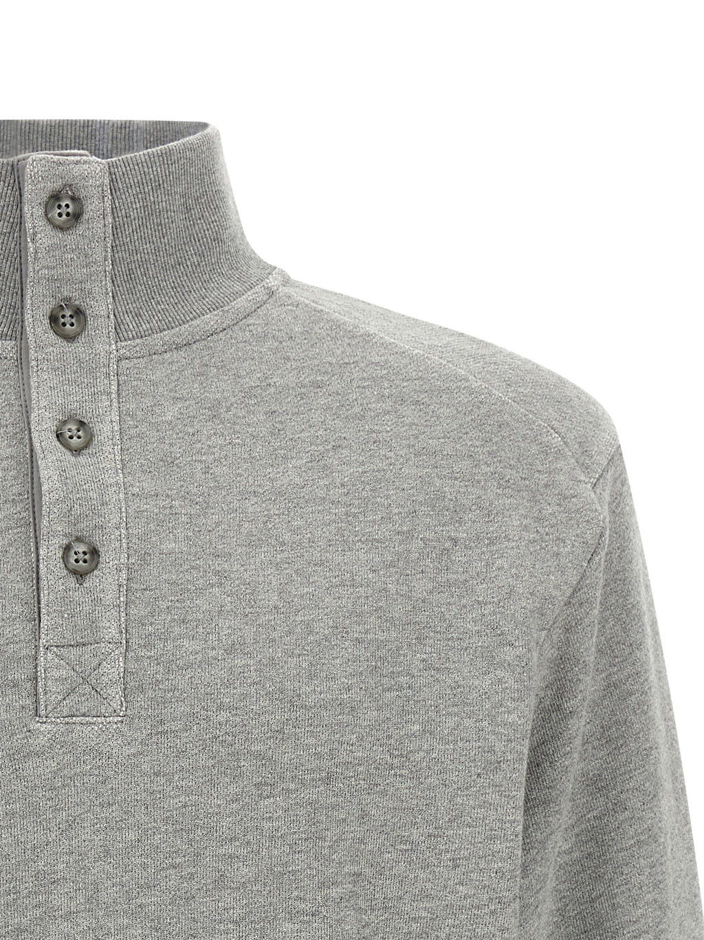 Gray Cotton Cardigan