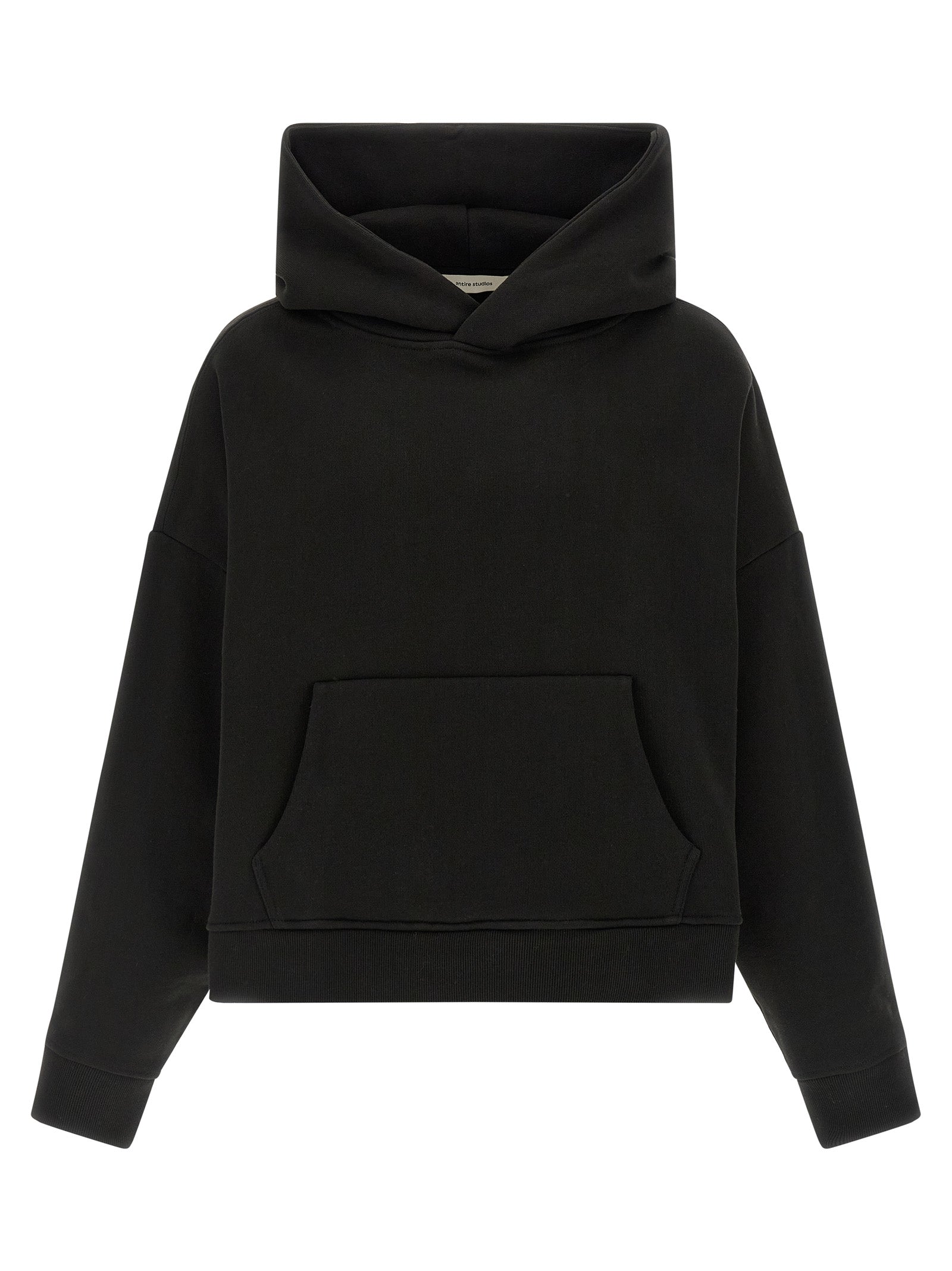 Black Cotton Sweatshirt
