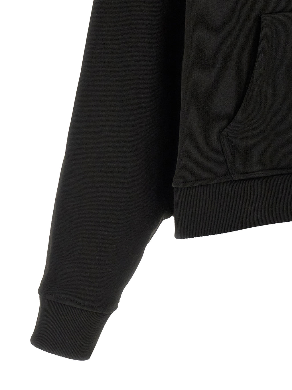 Black Cotton Sweatshirt