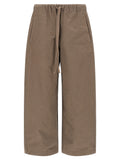Gray Cotton Casual Pants
