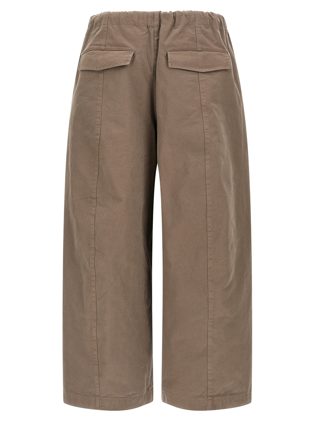 Gray Cotton Casual Pants