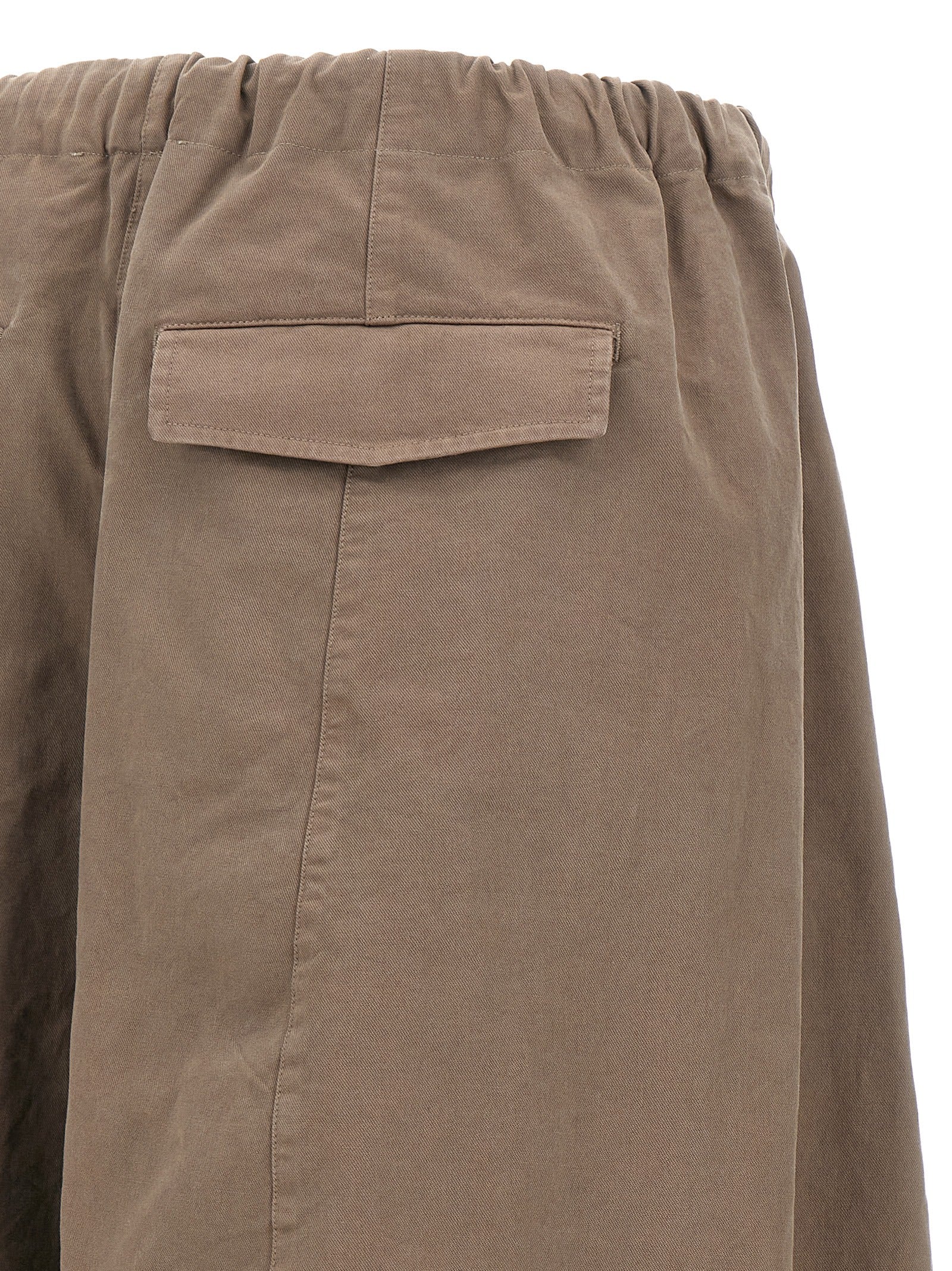 Gray Cotton Casual Pants