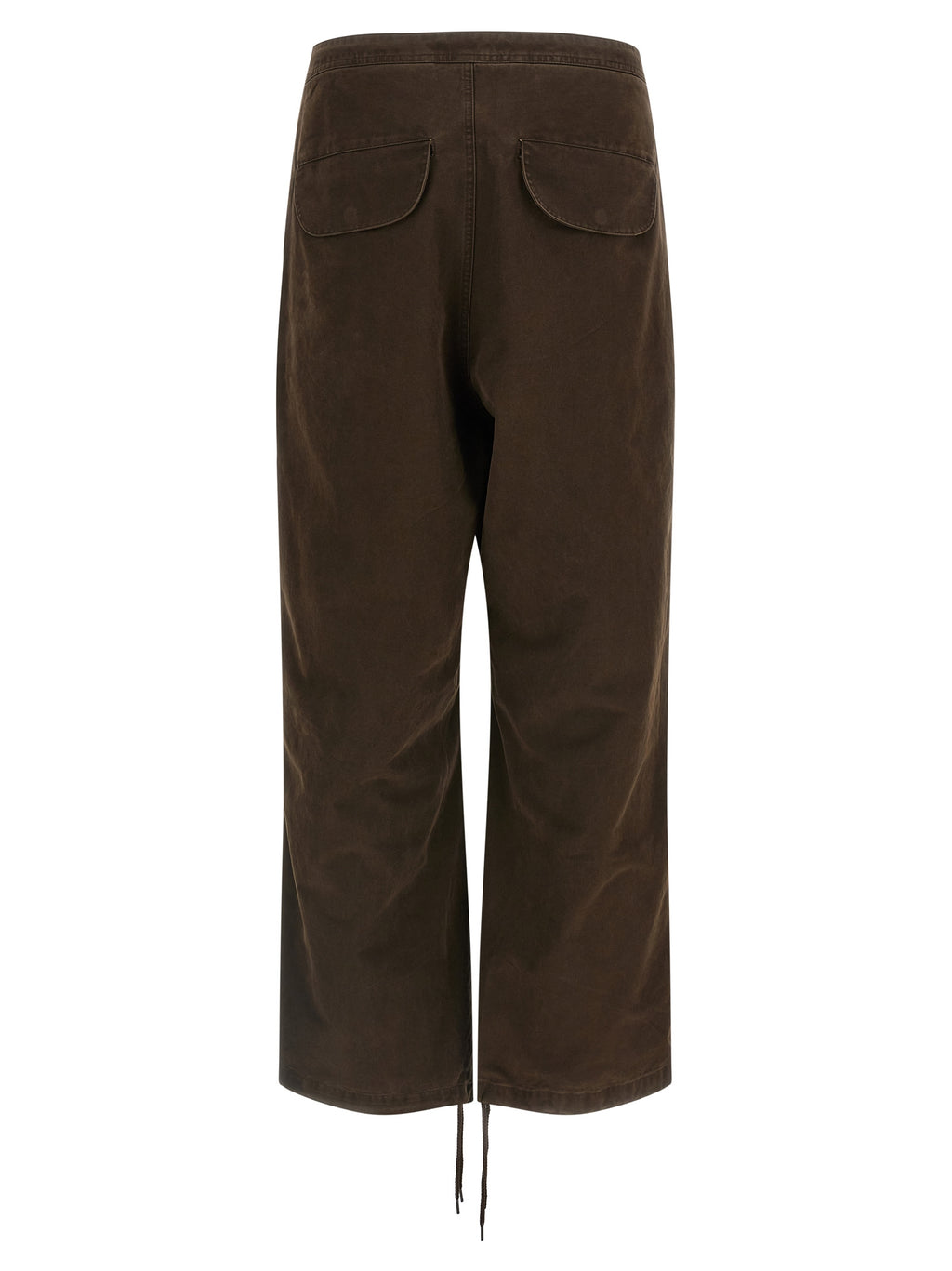 Brown Cotton Cargo Pants