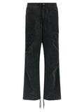 Black Cotton Cargo Pants