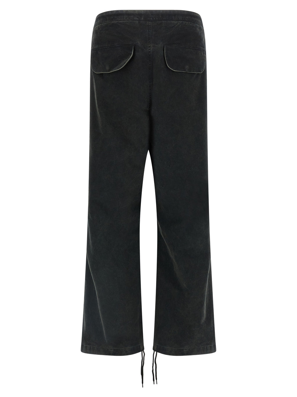 Black Cotton Cargo Pants