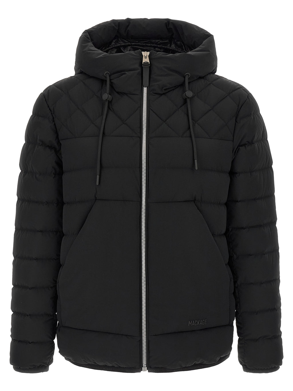 Black Nylon Full-Length Jacket