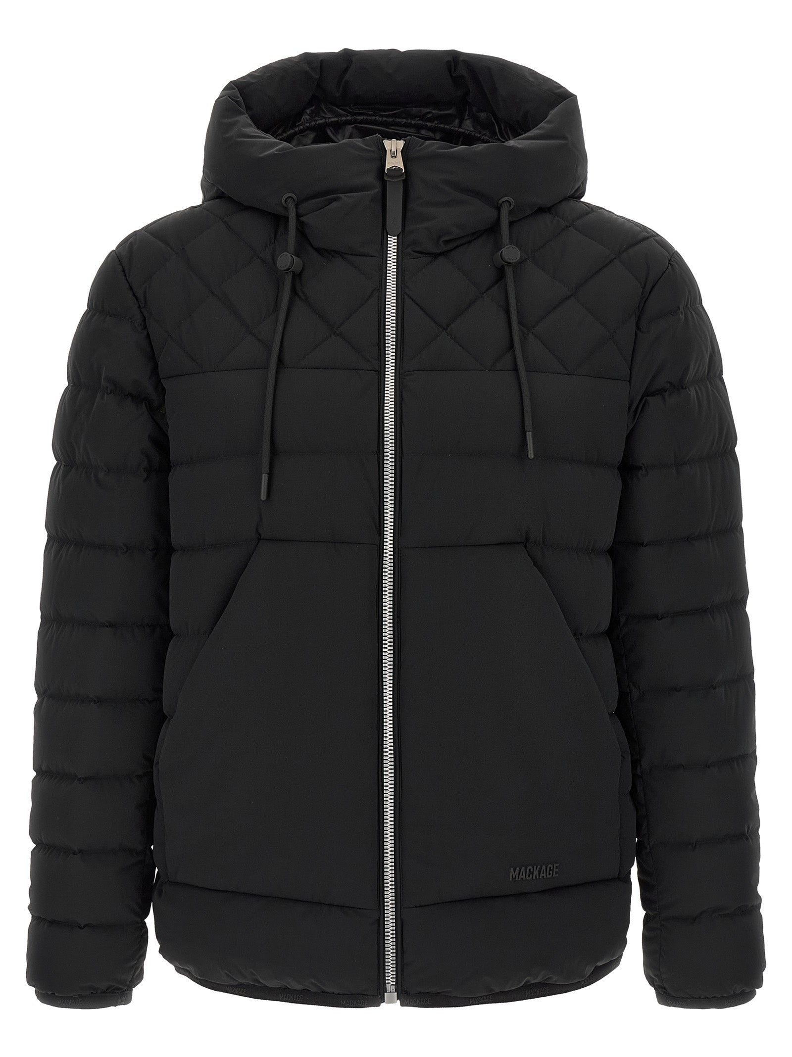 Black Nylon Full-Length Jacket