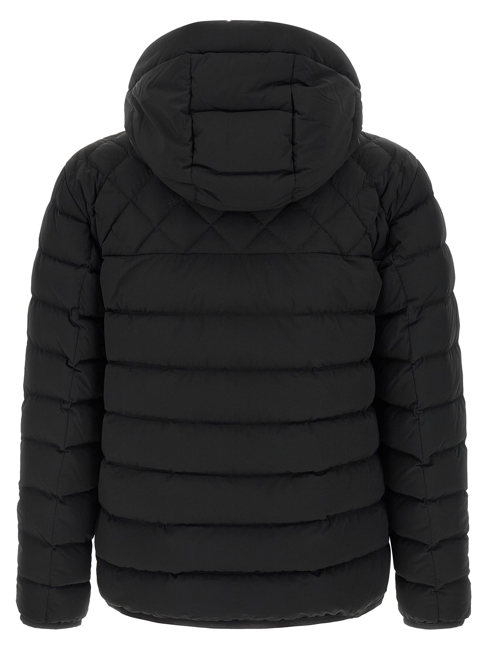 Black Nylon Full-Length Jacket