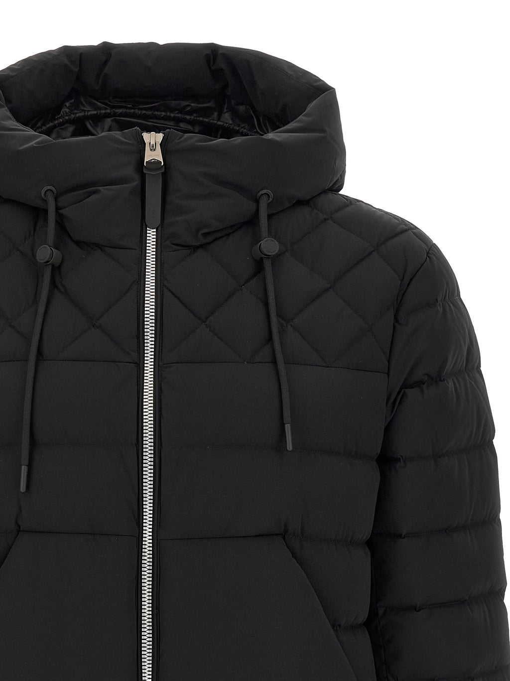 Black Nylon Full-Length Jacket