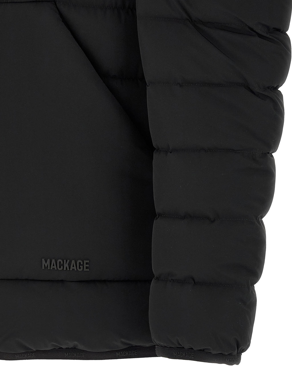 Black Nylon Full-Length Jacket