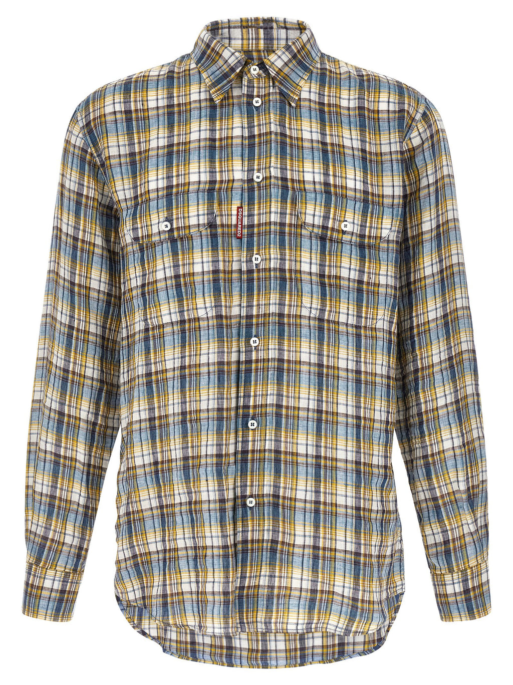 Multicolor Linen Blouse