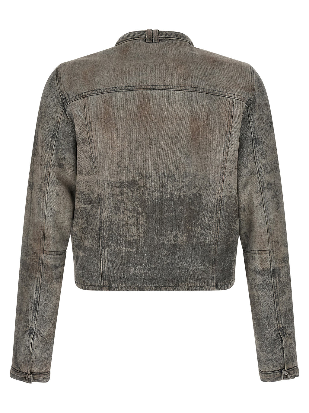 Gray Cotton Denim Jacket