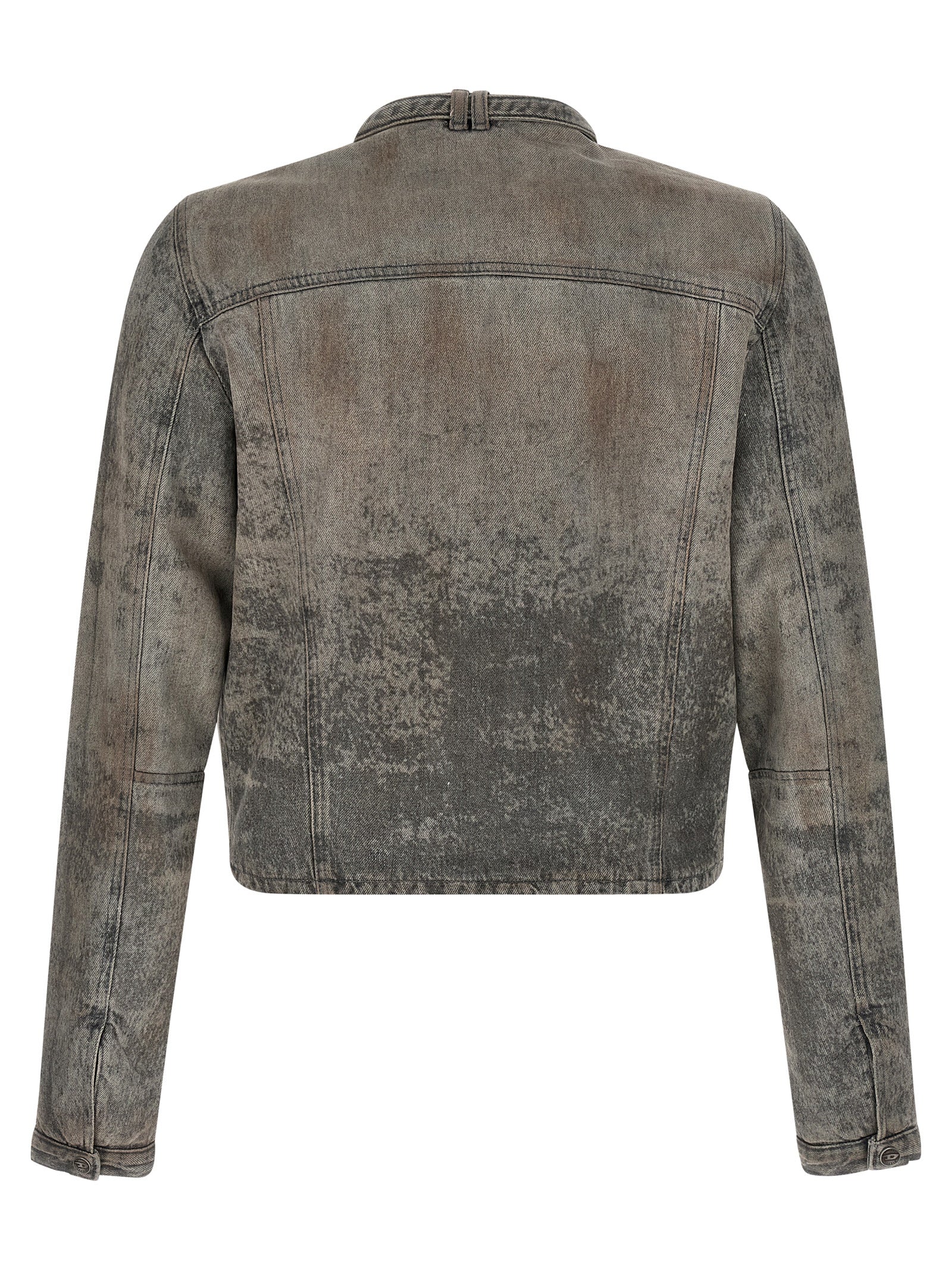 Gray Cotton Denim Jacket