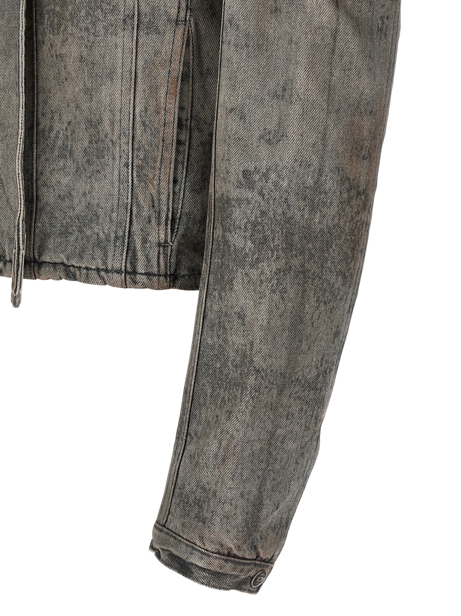 Gray Cotton Denim Jacket