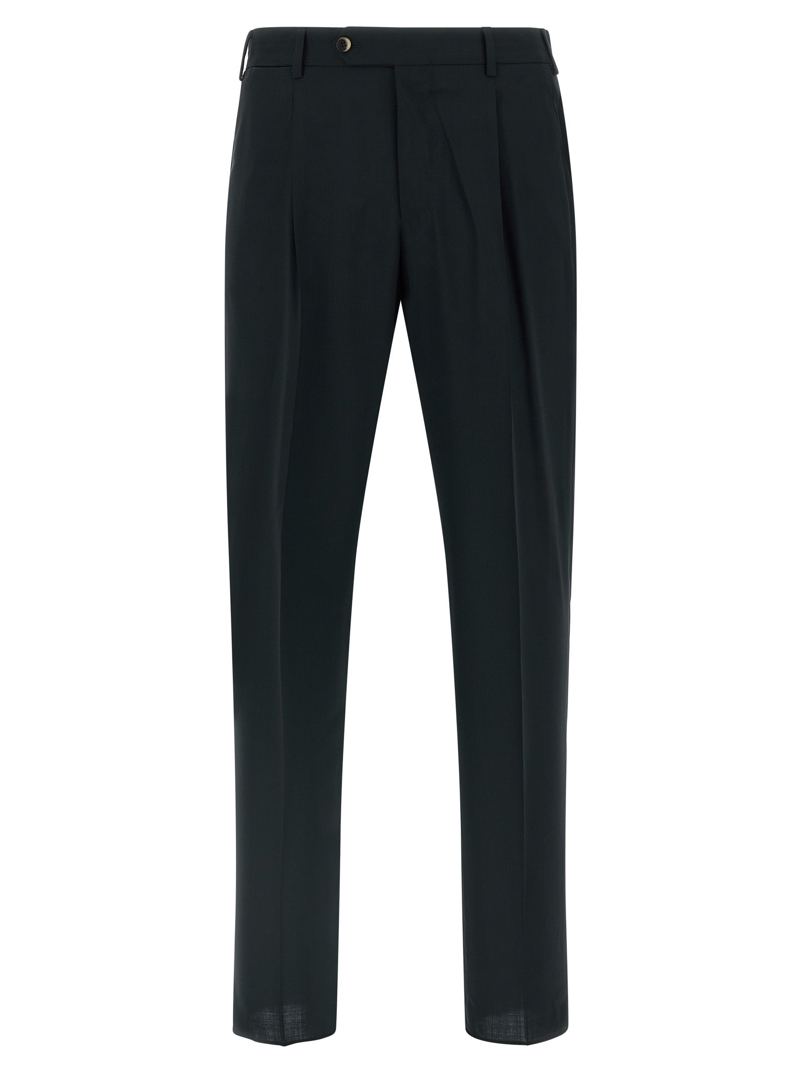 Black Virgin Wool Pants